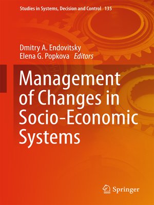 cover image of Management of Changes in Socio-Economic Systems